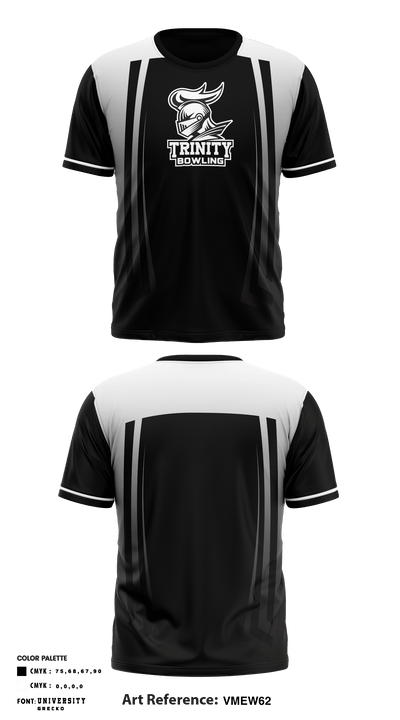 Trinity Academy Bowling 32264750 Short Sleeve Performance Shirt - 1