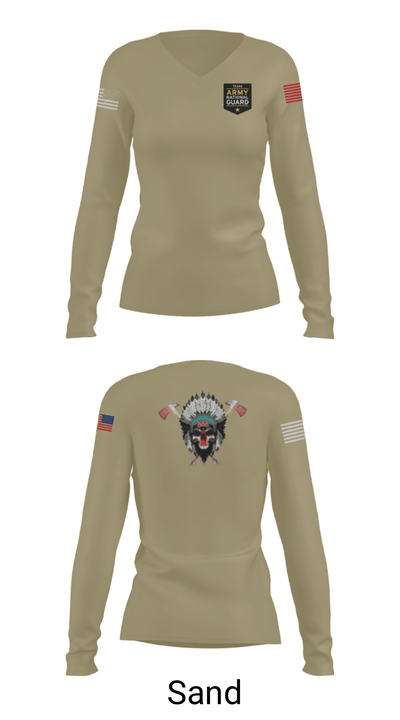 Apache 10748553 Women's Long Sleeve V-neck Shirt - 38