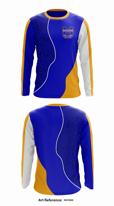 Mira Mesa High School 11498132 Long Sleeve Performance Shirt - 1