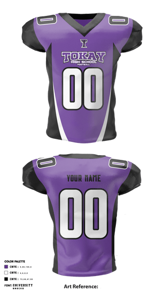 Football Jersey, Tokay High School Football, Football, Teamtime, Team time, sublimation, custom sports apparel, team uniforms, spirit wear, spiritwear, sports uniforms, custom shirts, team store, custom team store, fundraiser sports, apparel fundraiser