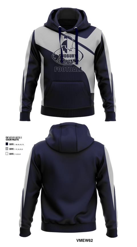 Hoodie, Sudbury Spartans, Football, Teamtime, Team time, sublimation, custom sports apparel, team uniforms, spirit wear, spiritwear, sports uniforms, custom shirts, team store, custom team store, fundraiser sports, apparel fundraiser