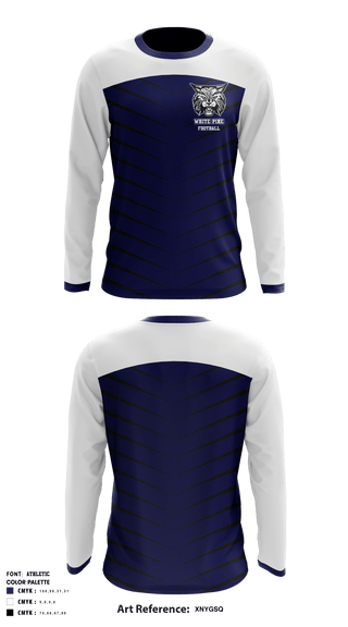 Long Sleeve Performance Shirt, White Pine High School Football, Football, Teamtime, Team time, sublimation, custom sports apparel, team uniforms, spirit wear, spiritwear, sports uniforms, custom shirts, team store, custom team store, fundraiser sports, apparel fundraiser