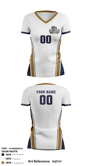Women's Short Sleeve Vneck Shirt, Delano High School Volleyball, Women's Volleyball, Teamtime, Team time, sublimation, custom sports apparel, team uniforms, spirit wear, spiritwear, sports uniforms, custom shirts, team store, custom team store, fundraiser sports, apparel fundraiser