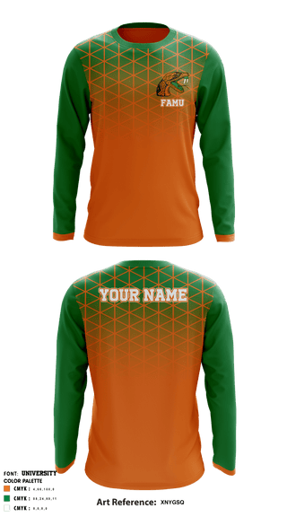 Long Sleeve Shooting Shirt, FAMU Basketball, Men's Basketball, Teamtime, Team time, sublimation, custom sports apparel, team uniforms, spirit wear, spiritwear, sports uniforms, custom shirts, team store, custom team store, fundraiser sports, apparel fundraiser