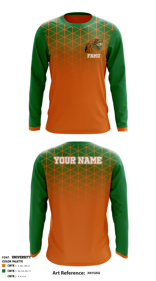 Long Sleeve Shooting Shirt, FAMU Basketball, Men's Basketball, Teamtime, Team time, sublimation, custom sports apparel, team uniforms, spirit wear, spiritwear, sports uniforms, custom shirts, team store, custom team store, fundraiser sports, apparel fundraiser
