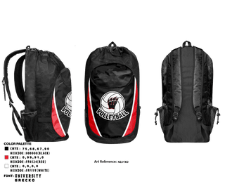 Gear Bag, Weaver Bearcats, Women's Volleyball, Teamtime, Team time, sublimation, custom sports apparel, team uniforms, spirit wear, spiritwear, sports uniforms, custom shirts, team store, custom team store, fundraiser sports, apparel fundraiser