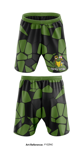 Thirsty Turtles 1999615 Athletic Shorts With Pockets - 1