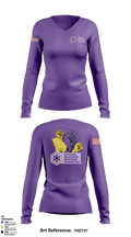 23 FSS 11325681 Women's Long Sleeve V-neck Shirt - 1