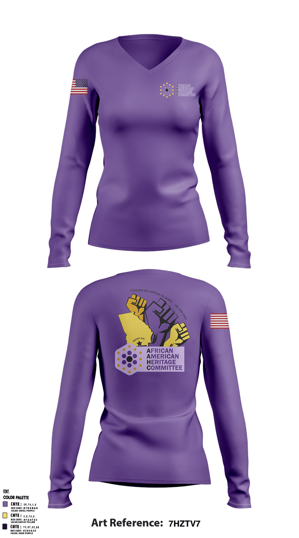 Women's Long Sleeve Vneck Shirt, , Air Force, Teamtime, Team time, sublimation, custom sports apparel, team uniforms, spirit wear, spiritwear, sports uniforms, custom shirts, team store, custom team store, fundraiser sports, apparel fundraiser