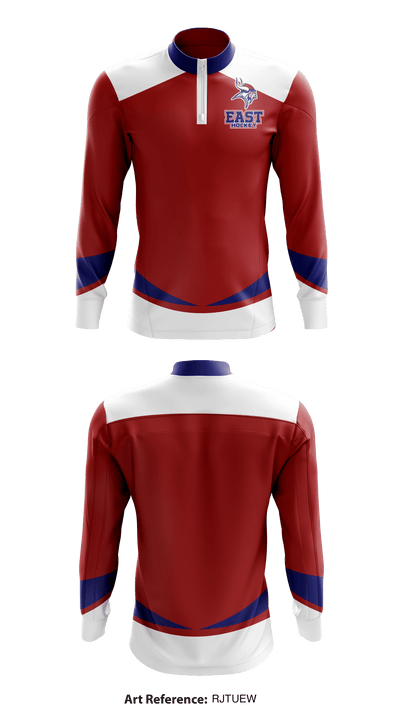 East Hockey 4561910 Quarter Zip Jacket - 1
