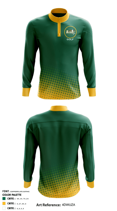 Siena College Golf 40900646 Quarter Zip Jacket - 1