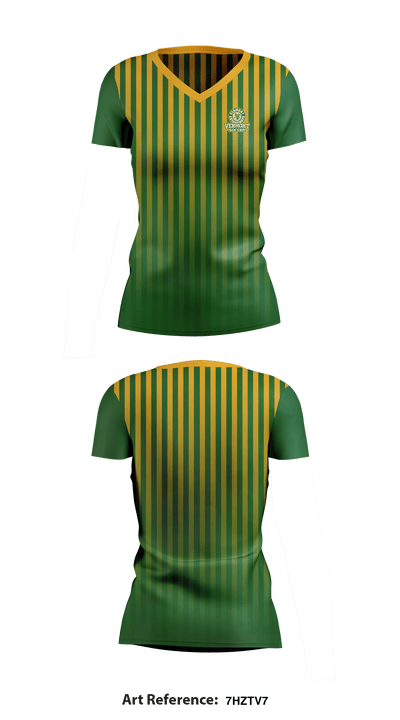 University of Vermont Soccer 40472919 Women's Short Sleeve V-neck Shirt - 1