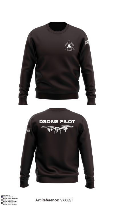 Raven Drone Solutions 1320053 Crew Neck Sweatshirt - 3