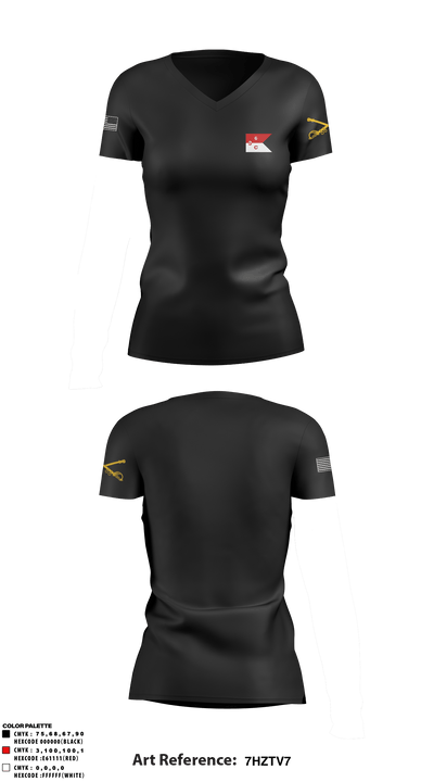 Kraken Troop 11839829 Women's Short Sleeve V-neck Shirt - 7