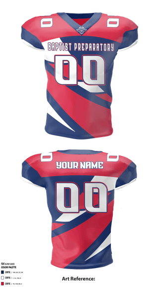 Football Jersey, Baptist Preparatory Upper School Football, Football, Teamtime, Team time, sublimation, custom sports apparel, team uniforms, spirit wear, spiritwear, sports uniforms, custom shirts, team store, custom team store, fundraiser sports, apparel fundraiser