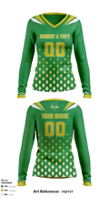 Robert A Taft Information Technology High School Volleyball 73542738 Women's Long Sleeve V-neck Shirt - 1