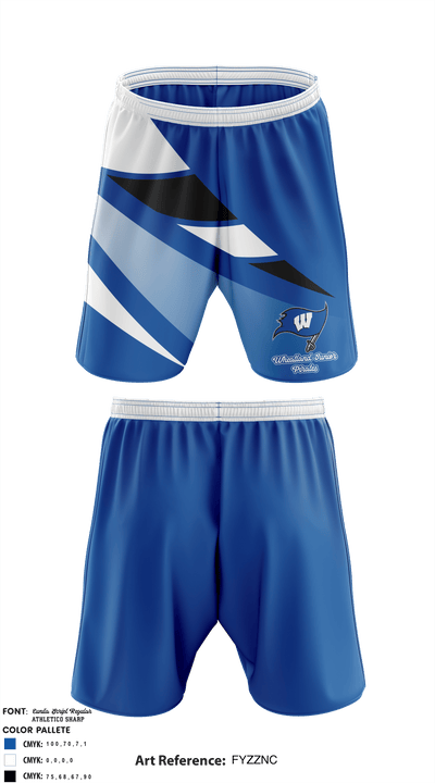 Wheatland Junior Pirates 42592626 Athletic Shorts With Pockets - 1