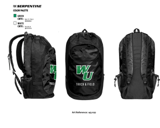 Gear Bag, Wilmington University Track, Track & Field, Teamtime, Team time, sublimation, custom sports apparel, team uniforms, spirit wear, spiritwear, sports uniforms, custom shirts, team store, custom team store, fundraiser sports, apparel fundraiser