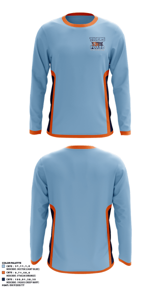 Long Sleeve Performance Shirt, Tigers, Men's Basketball, Teamtime, Team time, sublimation, custom sports apparel, team uniforms, spirit wear, spiritwear, sports uniforms, custom shirts, team store, custom team store, fundraiser sports, apparel fundraiser