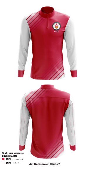 Quarter Zip Jacket, Gwynedd Mercy Academy High School Golf, Golf, Teamtime, Team time, sublimation, custom sports apparel, team uniforms, spirit wear, spiritwear, sports uniforms, custom shirts, team store, custom team store, fundraiser sports, apparel fundraiser