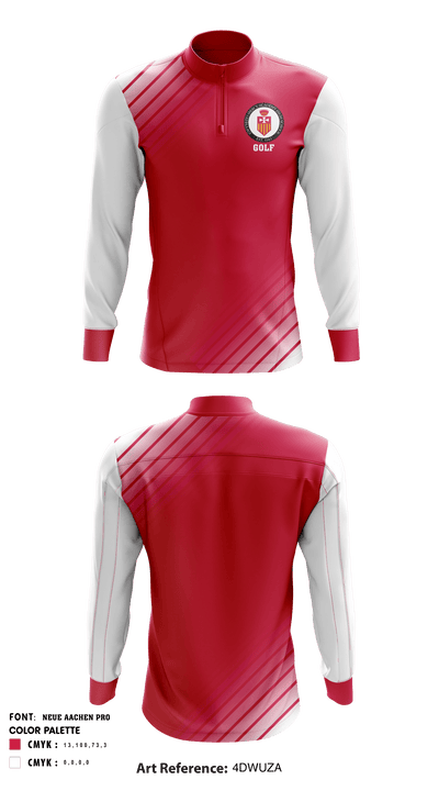 Gwynedd Mercy Academy High School Golf 68672760 Quarter Zip Jacket - 1