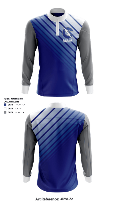 Carroll Gymnastics 76656286 Quarter Zip Jacket - 1