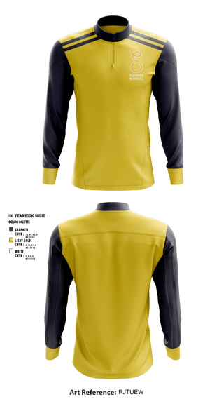 Quarter Zip Jacket, Electrics, Baseball, Teamtime, Team time, sublimation, custom sports apparel, team uniforms, spirit wear, spiritwear, sports uniforms, custom shirts, team store, custom team store, fundraiser sports, apparel fundraiser