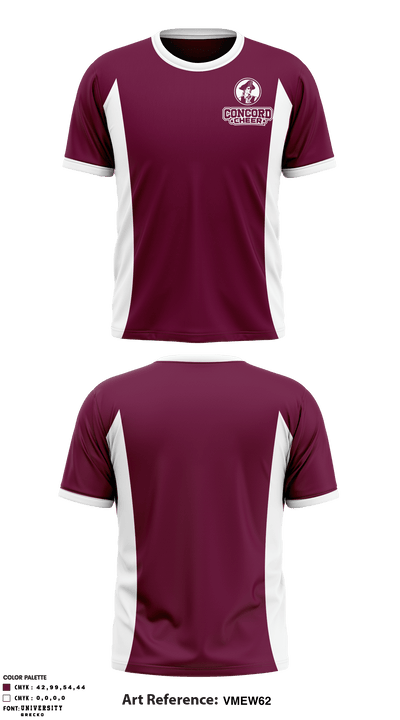 Concord High School Cheer 35438059 Short Sleeve Performance Shirt - 1