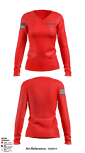 135TH Qaurtermaster Co 14295913 Women's Long Sleeve V-neck Shirt - 1
