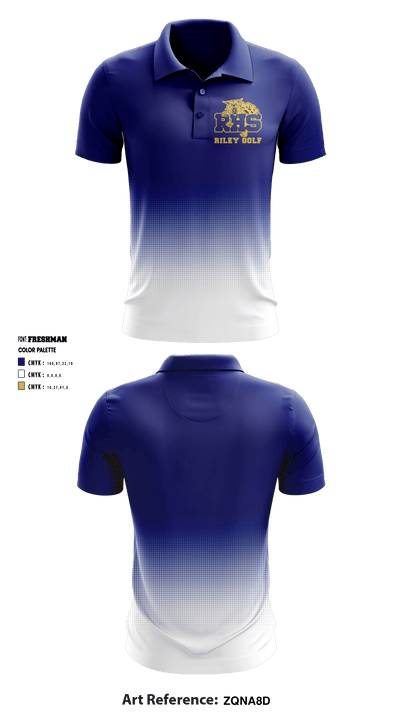 Riley High School Golf 80063766 Short Sleeve Performance Polo - 2