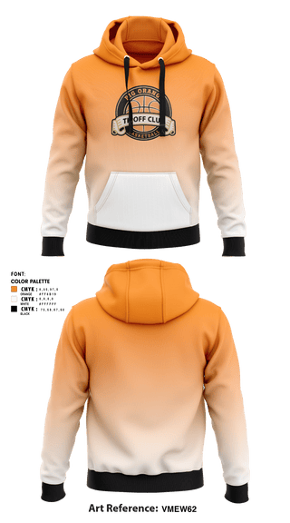 Hoodie, Big Orange Tipoff Club, Men's Basketball, Teamtime, Team time, sublimation, custom sports apparel, team uniforms, spirit wear, spiritwear, sports uniforms, custom shirts, team store, custom team store, fundraiser sports, apparel fundraiser