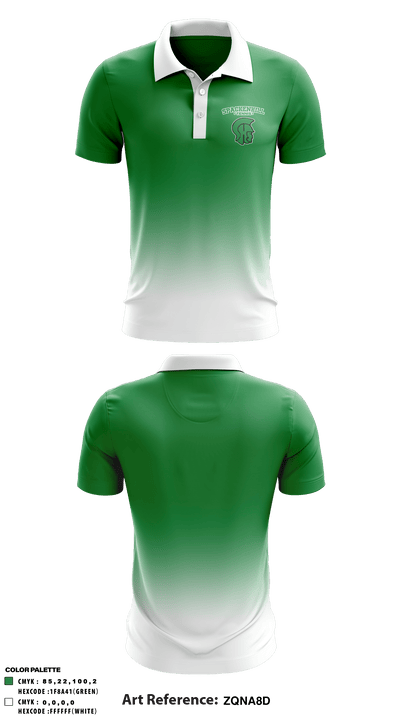 Spackenkill High School Tennis 72220528 Short Sleeve Performance Polo - 1