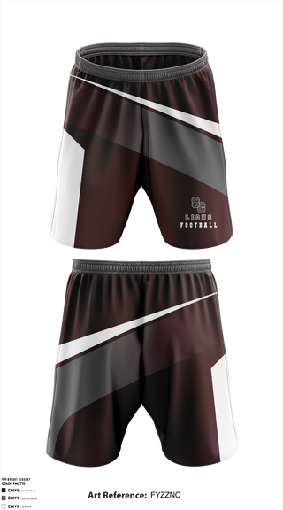 Athletic Shorts With Pockets, State College Lions Youth Football, Football, Teamtime, Team time, sublimation, custom sports apparel, team uniforms, spirit wear, spiritwear, sports uniforms, custom shirts, team store, custom team store, fundraiser sports, apparel fundraiser