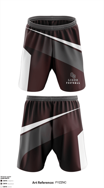 State College Lions Youth Football 41104710 Athletic Shorts With Pockets - 1