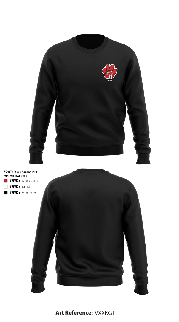 Crew Neck Sweatshirt, Colleyville Heritage High School Cheer, , Teamtime, Team time, sublimation, custom sports apparel, team uniforms, spirit wear, spiritwear, sports uniforms, custom shirts, team store, custom team store, fundraiser sports, apparel fundraiser