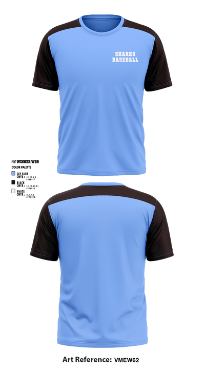Sharks 26226152 Short Sleeve Performance Shirt - 1