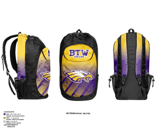 Gear Bag, BTW Soccer, Men's Soccer, Teamtime, Team time, sublimation, custom sports apparel, team uniforms, spirit wear, spiritwear, sports uniforms, custom shirts, team store, custom team store, fundraiser sports, apparel fundraiser