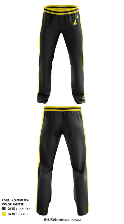 Taconic High School Volleyball 26091009 Sweatpants - 2
