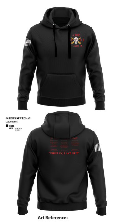 3RD PLT A BTRY 2-130TH FA 81663306 Hoodie - 6