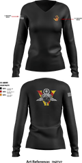 5th Group Rigs 10538887 Women's Long Sleeve V-neck Shirt - 2