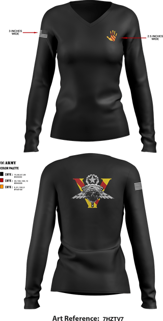 Women's Long Sleeve Vneck Shirt, , Army, Teamtime, Team time, sublimation, custom sports apparel, team uniforms, spirit wear, spiritwear, sports uniforms, custom shirts, team store, custom team store, fundraiser sports, apparel fundraiser