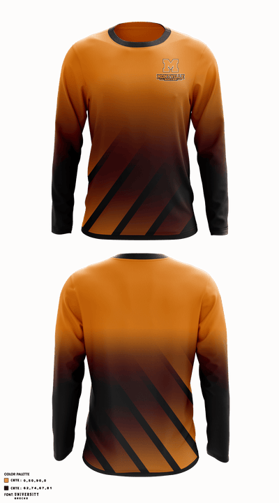 Montville High School Soccer 29690346 Long Sleeve Performance Shirt - 1