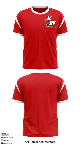 Short Sleeve Shooting Shirt, Kirkwood Webster Junior Football League, Football, Teamtime, Team time, sublimation, custom sports apparel, team uniforms, spirit wear, spiritwear, sports uniforms, custom shirts, team store, custom team store, fundraiser sports, apparel fundraiser