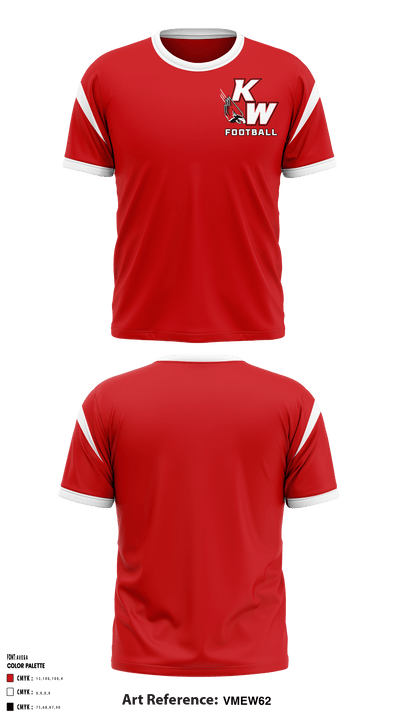 Kirkwood Webster Junior Football League 44807780 Short Sleeve Shooting Shirt - 1