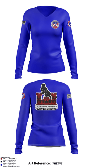 Women's Long Sleeve Vneck Shirt, , Army, Teamtime, Team time, sublimation, custom sports apparel, team uniforms, spirit wear, spiritwear, sports uniforms, custom shirts, team store, custom team store, fundraiser sports, apparel fundraiser