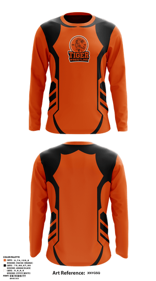 Long Sleeve Performance Shirt, Tiger Wrestling, Wrestling, Teamtime, Team time, sublimation, custom sports apparel, team uniforms, spirit wear, spiritwear, sports uniforms, custom shirts, team store, custom team store, fundraiser sports, apparel fundraiser