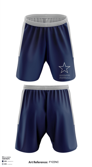 Athletic Shorts With Pockets, Sugar Land Cowboys Football, School Spirit Store, Teamtime, Team time, sublimation, custom sports apparel, team uniforms, spirit wear, spiritwear, sports uniforms, custom shirts, team store, custom team store, fundraiser sports, apparel fundraiser