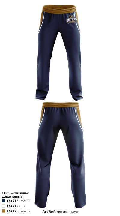 Delano High School Volleyball 14808465 Sweatpants - 1