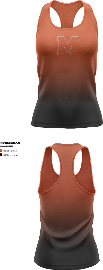 Montville High School Cross Country 3838797 Women's Track Singlet - 1