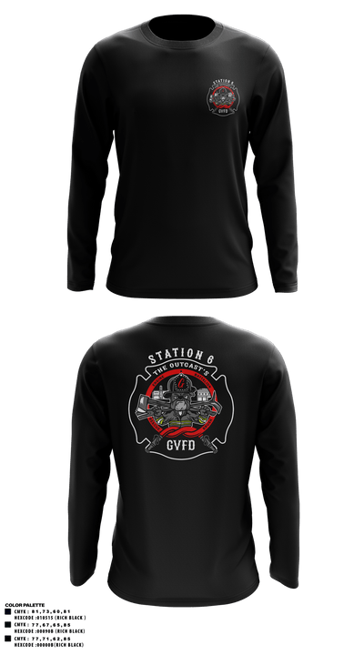 Gallatin Volunteer Fire Department 56059677 Long Sleeve Performance Shirt - 6